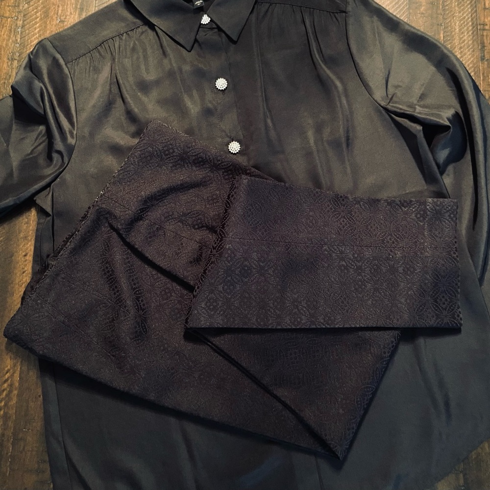 2/$15 Sale* Vince Camuto Black Textured Pants. Size 2 - Picture 14 of 14